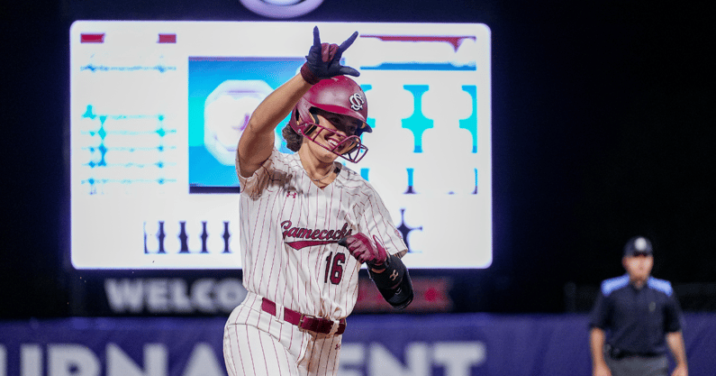 South Carolina softball slugger Arianna Rodi. Photo credit: UGA Athletics