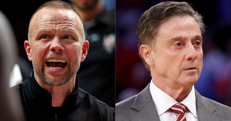 Louisville HC Pat Kelsey, St. John's HC Rick Pitino