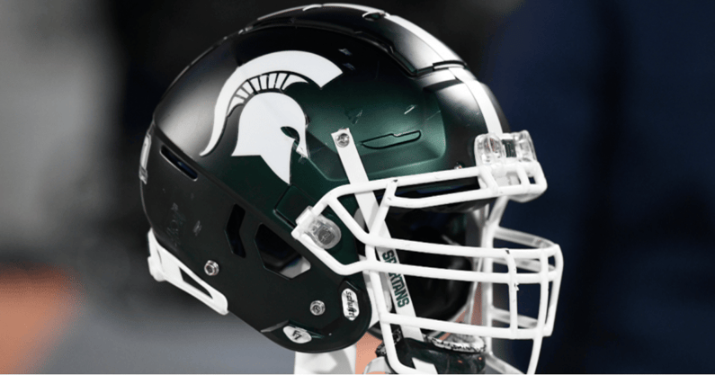 Michigan State football helmet.
