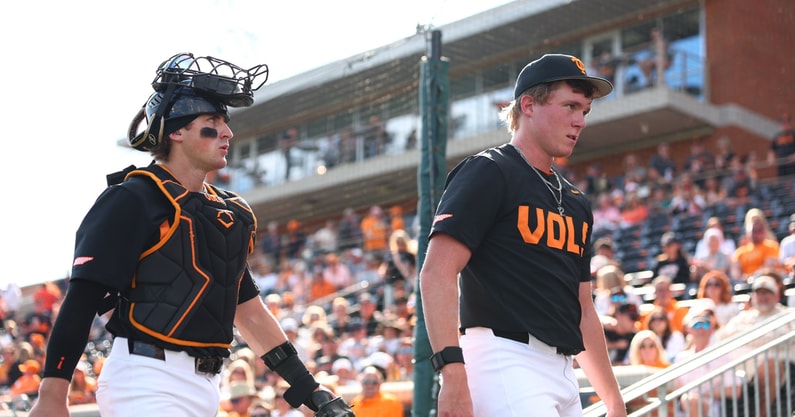 Liam Doyle and Cannon Peebles. Credit: UT Athletics