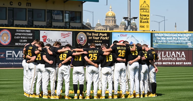 The Hawkeyes are in first place heading into the final week of the season. (Photo by Dennis Scheidt)