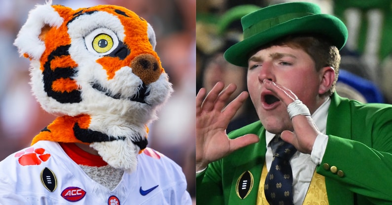 Clemson, Notre Dame Mascots