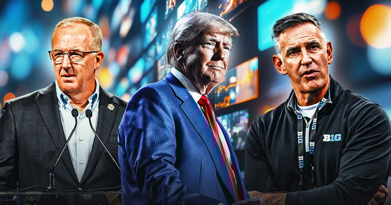 presidental commission donald trump sec big ten sports broadcasting act
