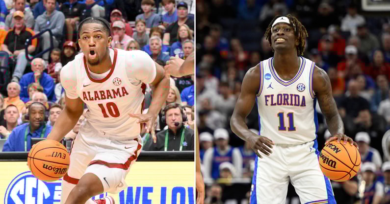 Photos of Mo Dioubate (left) and Denzel Aberdeen via Imagn Images