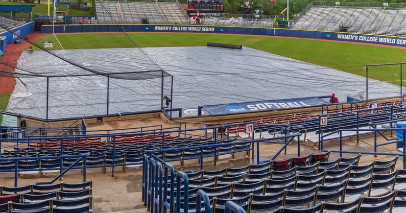 Softball weather delay