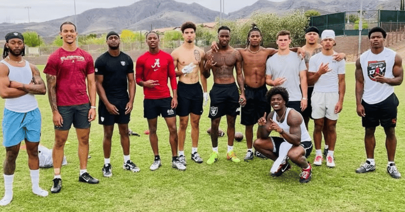 Alabama QBs and WRs in Las Vegas