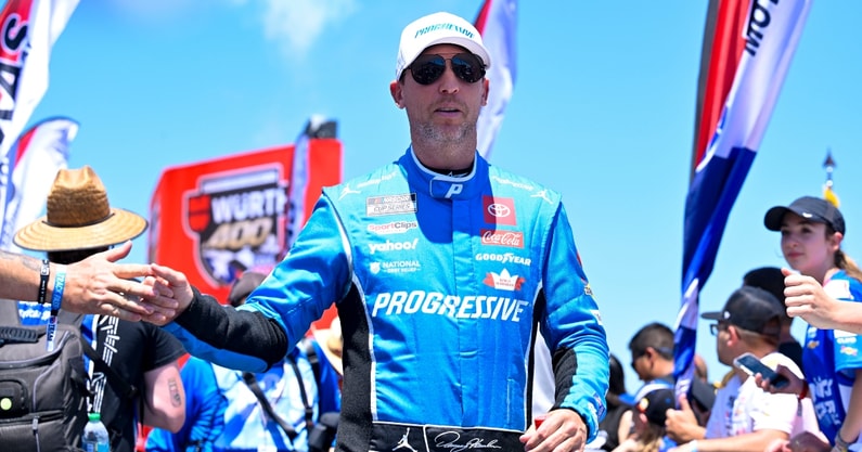 denny-hamlin-gives-blunt-take-on-controversial-promoter-caution-takes-issue-with-joey-logano