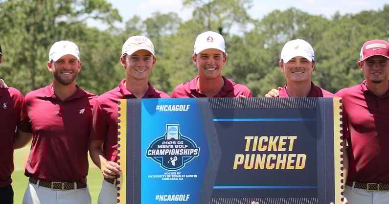 Florida State golf after winning Regionals (Matt LaSerre:Warchant)