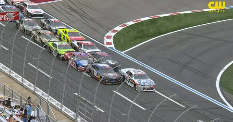 NASCAR Xfinity Series wreck Charlotte