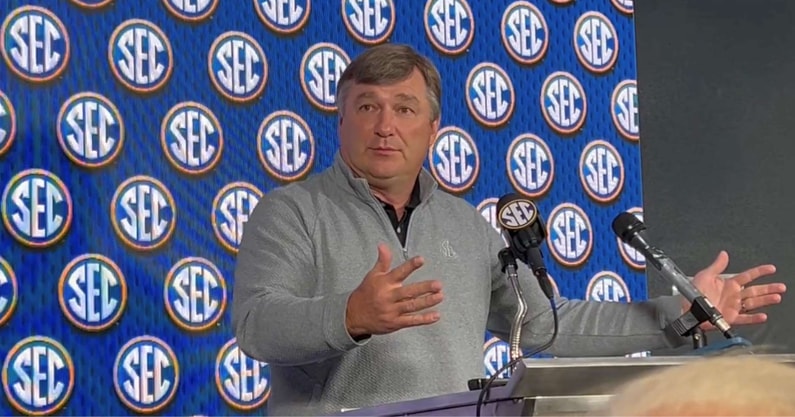 Kirby Smart lobbies for transfer portal changes at the SEC Spring Meetings, via Marc Weiszer : USA TODAY NETWORK via Imagn Images