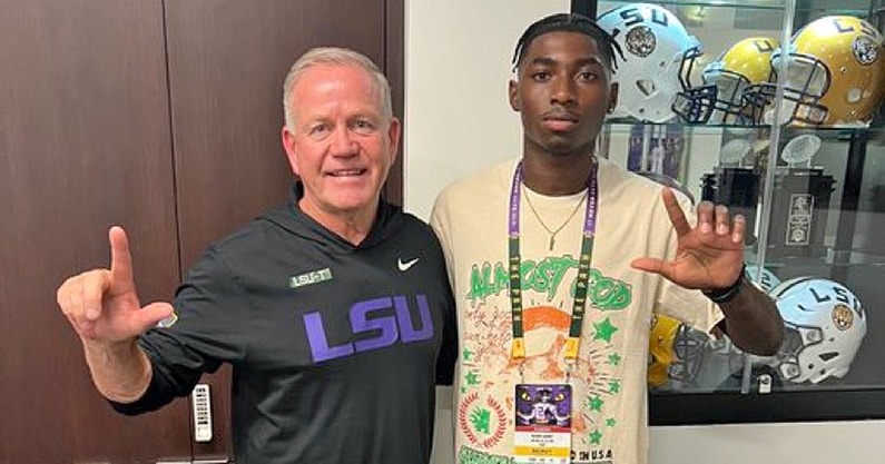 LSU WR commit Kenny Darby is set to visit Alabama this weekend