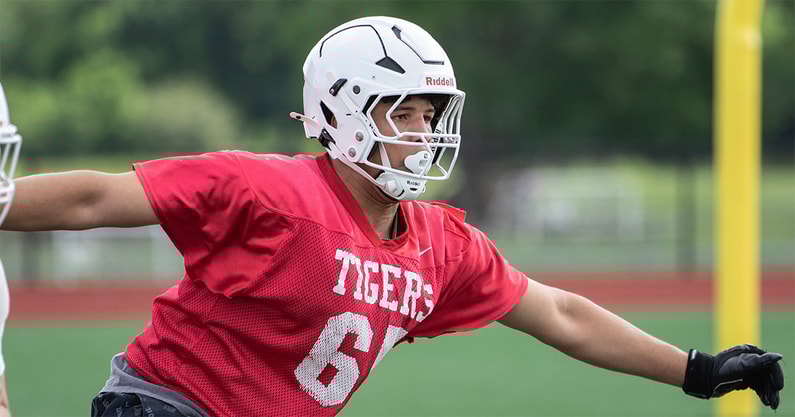 Cooper Hackett at practice