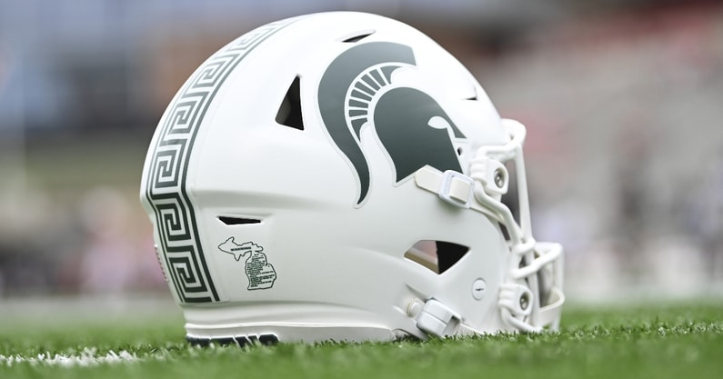 Michigan State football helmet (1)