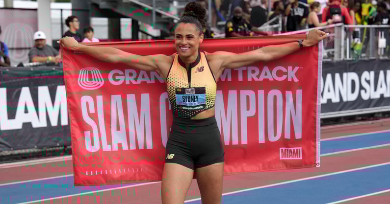 sydney-mclaughlin-levrone-new-event-100m-flat-kentucky-track