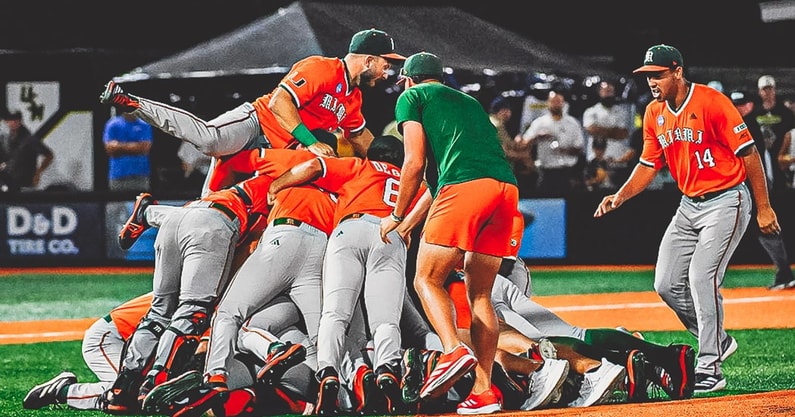 Miami baseball regional win