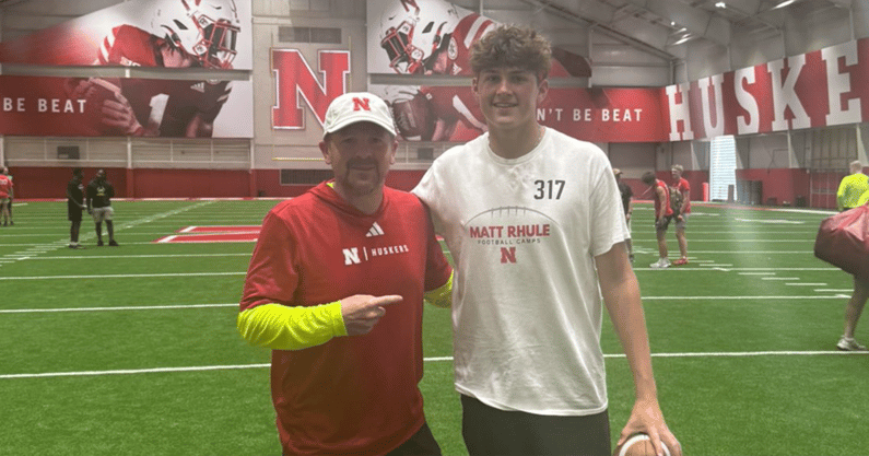 2028 QB Oscar Sloan at Nebraska summer camp