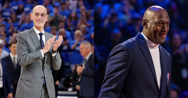 Adam Silver Michael Jordan