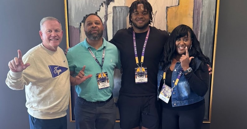 LSU landed another Top 15 OT prospect. Who could commit next on the OL? (Photo: Emanuel Tucker)