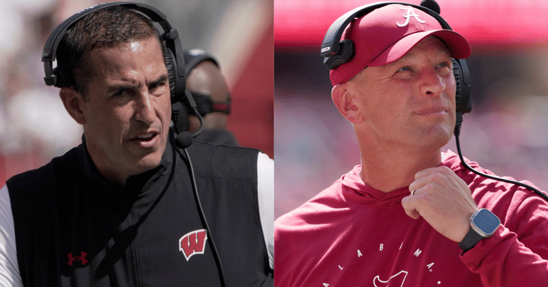 Wisconsin HC Luke Fickell, Alabama HC Kalen DeBoer