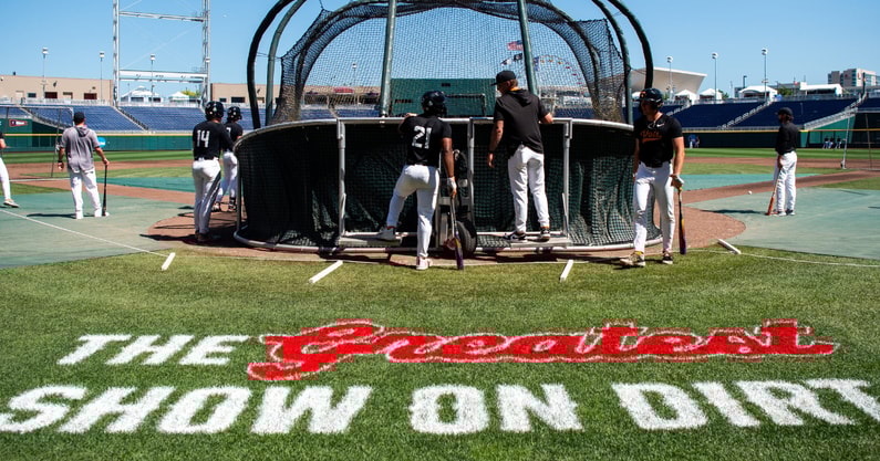 College-World-Series-National-Anthem-interrupted-on-field-by-Palestinian-protestor