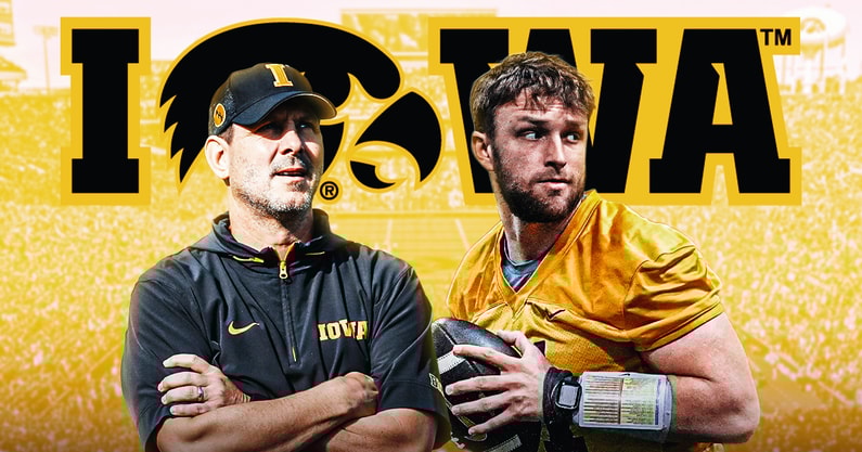 Tim Lester Mark Gronowski Iowa Hawkeyes football