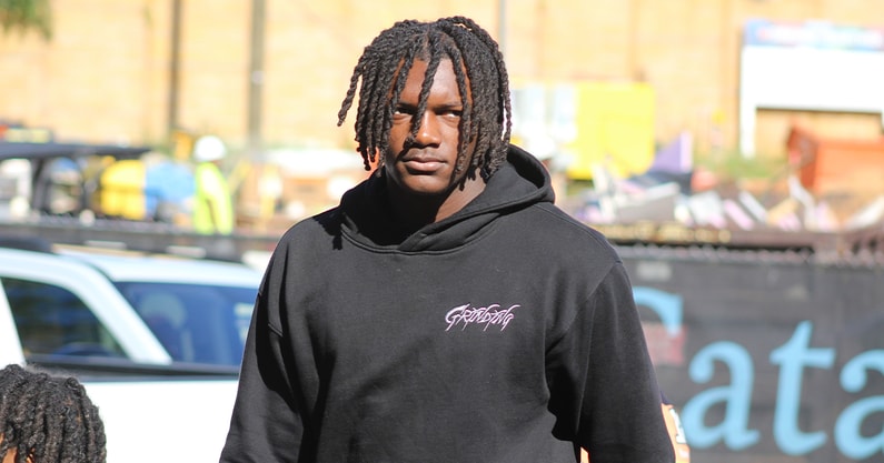 Xavier Tiller on his Florida State official visit (Matt LaSerre/Warchant)