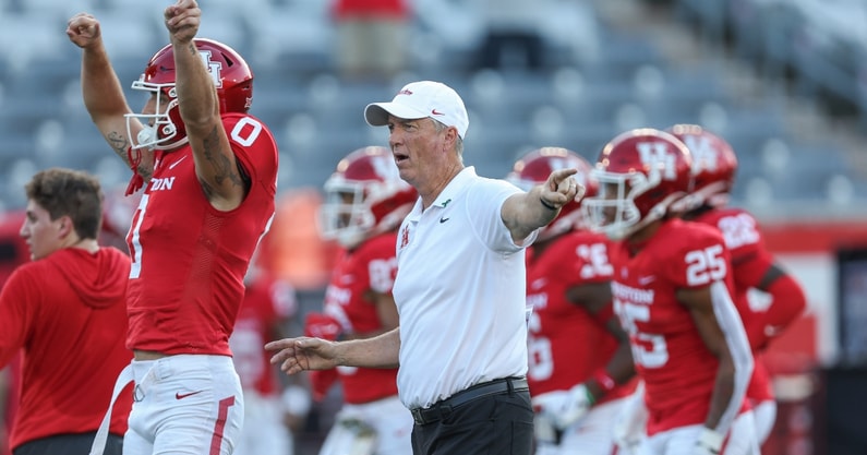 Houston head coach Willie Fritz