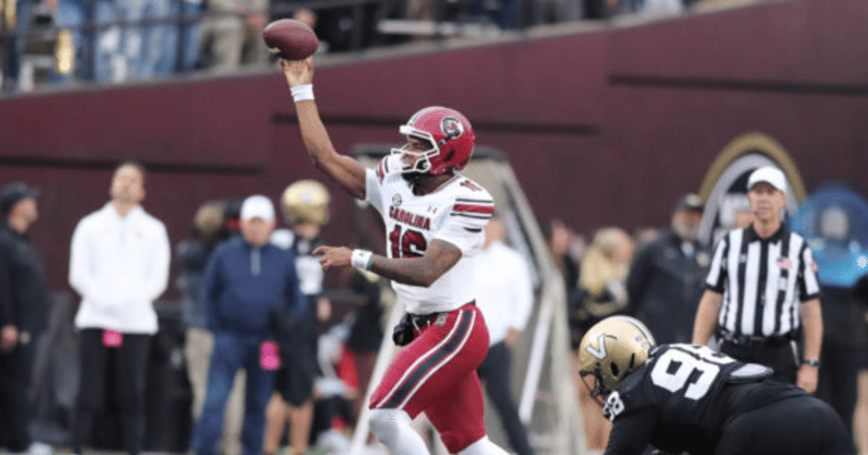 South Carolina football quarterback LaNorris Sellers against Vanderbilt in 2024. Photo by: CJ Driggers | GamecockCentral