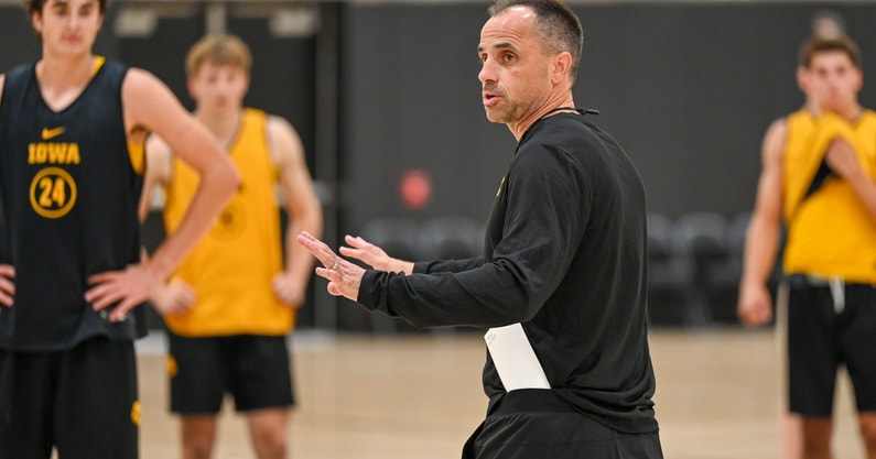 Ben McCollum is leading the new look Iowa men's basketball program. (Photo by Dennis Scheidt)