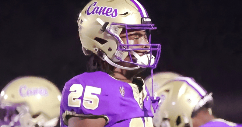 South Carolina football recruiting target Kylen Pope. Photo credit: Cartersville High School Athletics | @CHSHurricaneFootball on Twitter/X