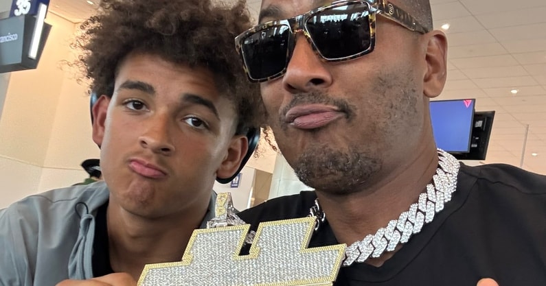Former NBA'er Raja Bell shouts out son for winning Elite11 - On3