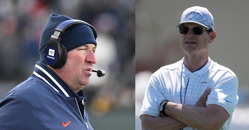 Bret Bielema reveals he has not spoken with Jim Harbaugh since January dispute