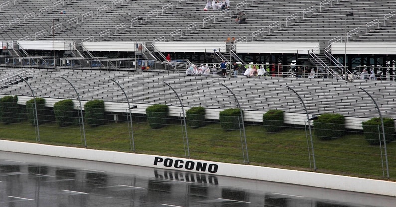 Pocono Raceway NASCAR rain