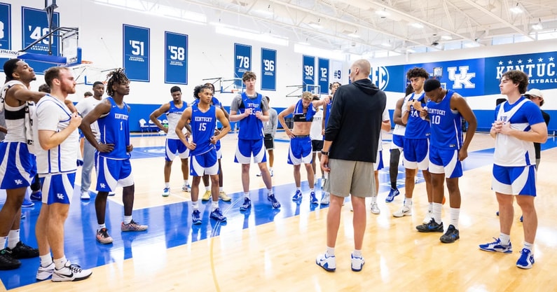 Kentucky men's basketball practice - Chet White, UK Athletics