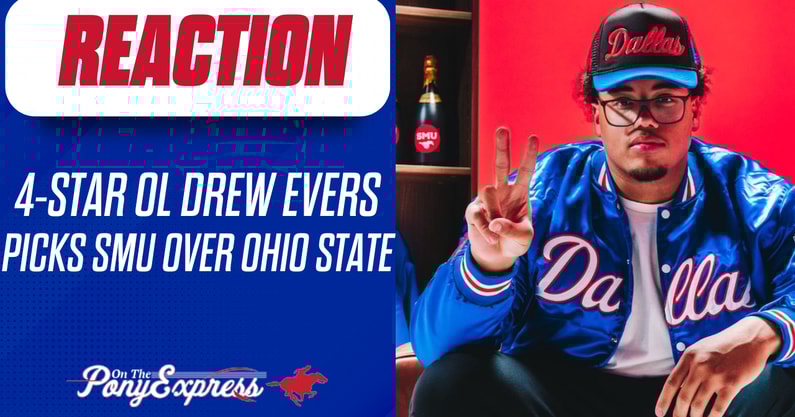 reaction-4-star-ol-drew-evers-commits-to-smu-as-mustangs-flex-recruiting-muscle