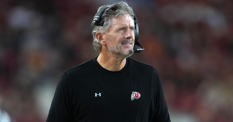 Utah head football coach Kyle Whittingham