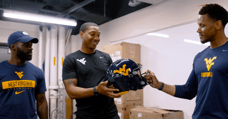 WVU Glossy helmets