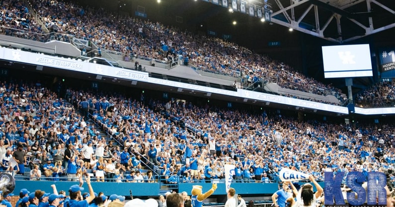 Kentucky fans pack Rupp Arena, via Aaron Perkins, KSR