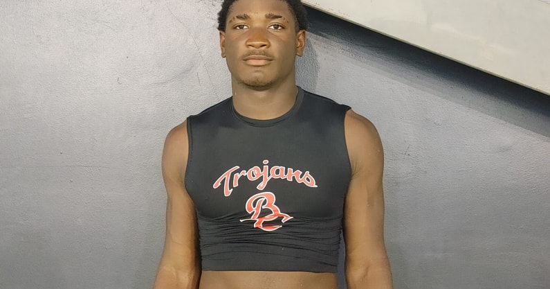 2027 tight end George Lamons at GT 7-on-7
