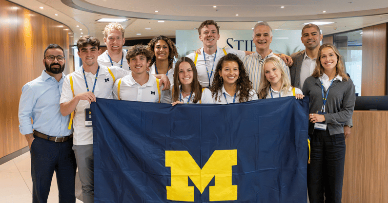 Charlie May Michigan athletics london trip