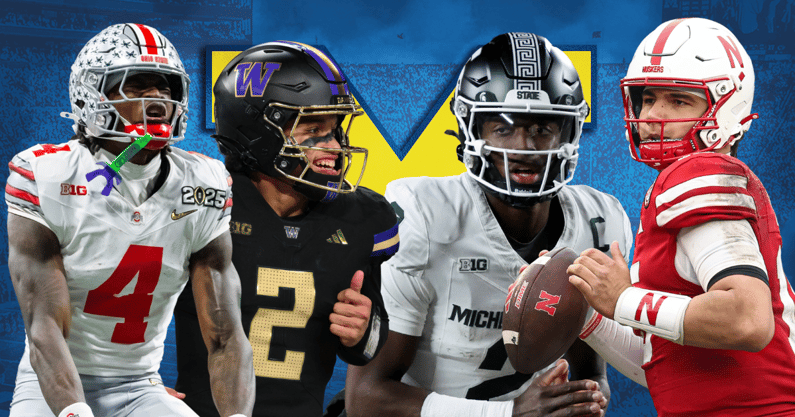 Key opposing players Michigan Wolverines football will face this coming season include Jeremiah Smith, Demond Williams Jr., Aidan Chiles and Dylan Raiola. (Photos by USA TODAY Sports Images)