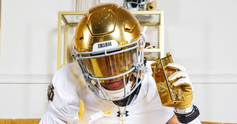 Devin Fitzgerald photoshoot from his Notre Dame official visit