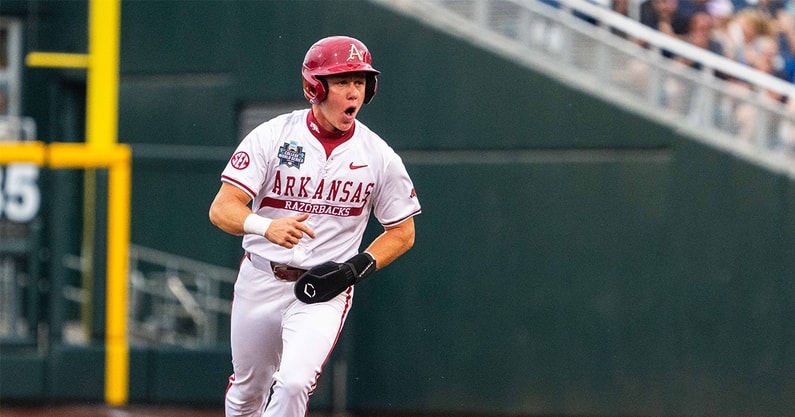 Arkansas OF Charles Davalan MLB Draft