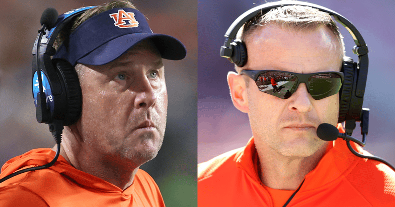 Auburn HC Hugh Freeze, Former Auburn HC Bryan Harsin