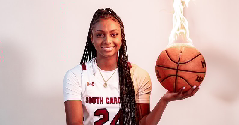 South Carolina women's basketball transfer portal addition Ta'Niya Latson. Photo credit: South Carolina Athletics