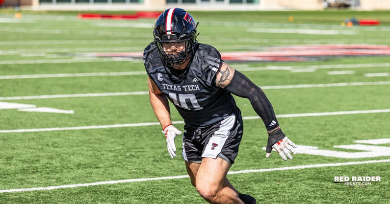 Texas Tech linebacker Jacob Rodriguez