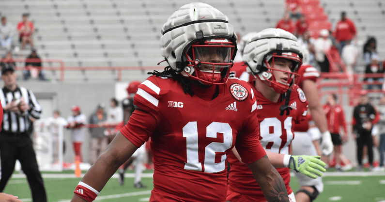 Nebraska football receiver Jaidyn Doss