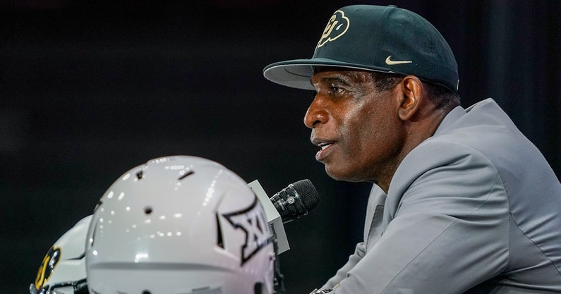 Colorado HC Deion Sanders at Big 12 Media Days