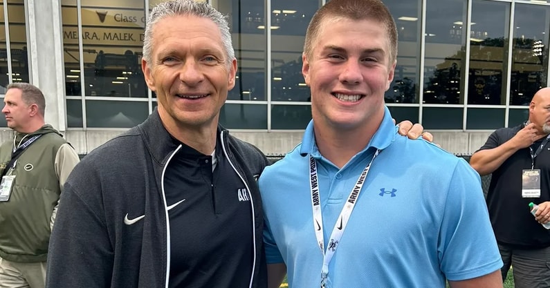 Landon Everett and Jeff Monken
