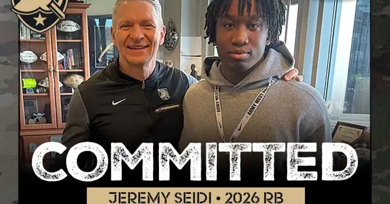 RB Jeremy “JJ” Seidi Commits to Army West Point